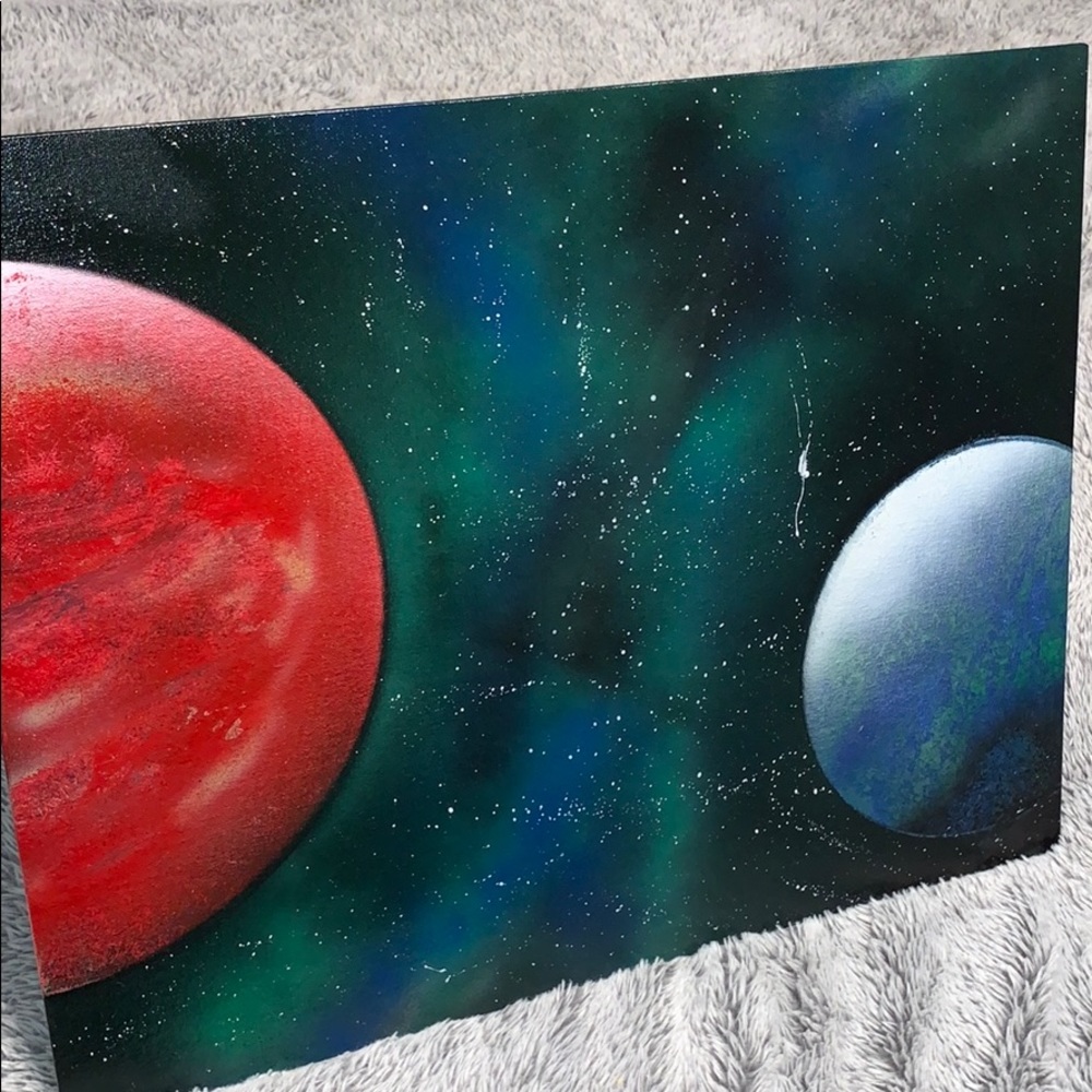 Space Planet Canvas Painting